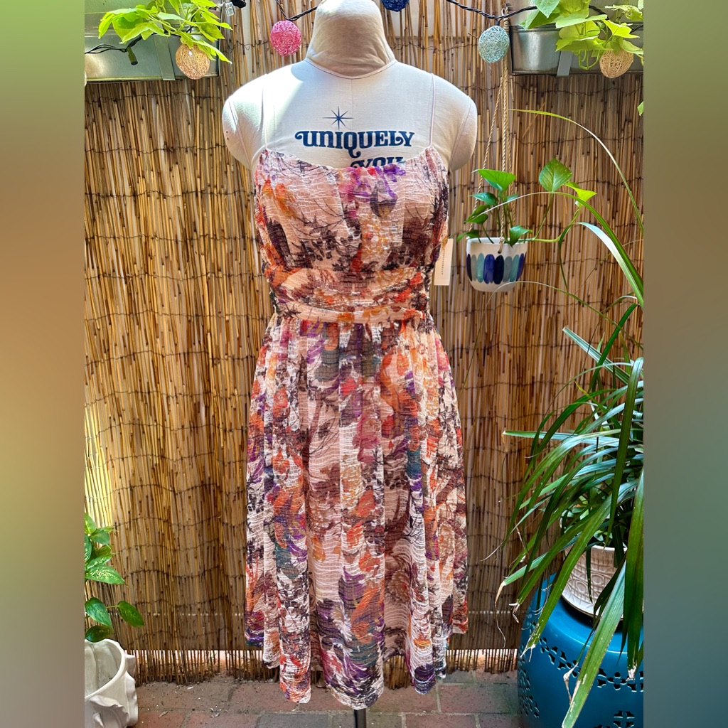 Maeve For Anthropologie Sundress Fit And Flare Mini Dress Women’s 8